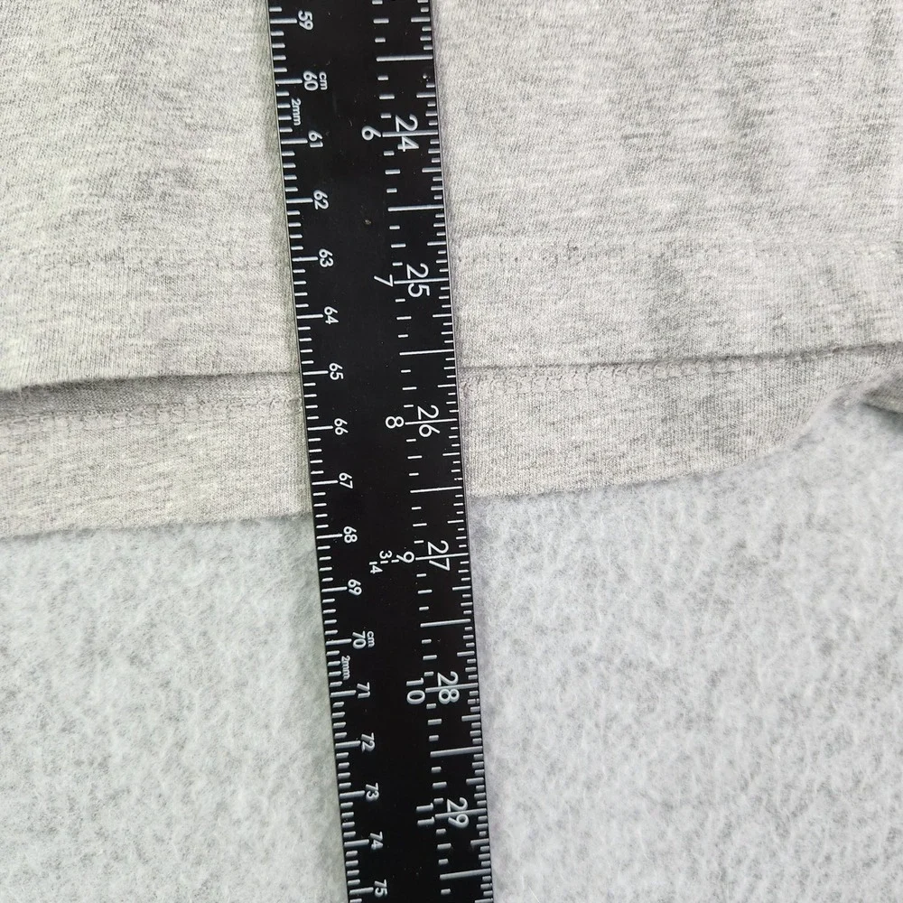 Nike T-Shirt Mens Medium Gray Heathered Football Spell Out Logo Athletic Fit Tee